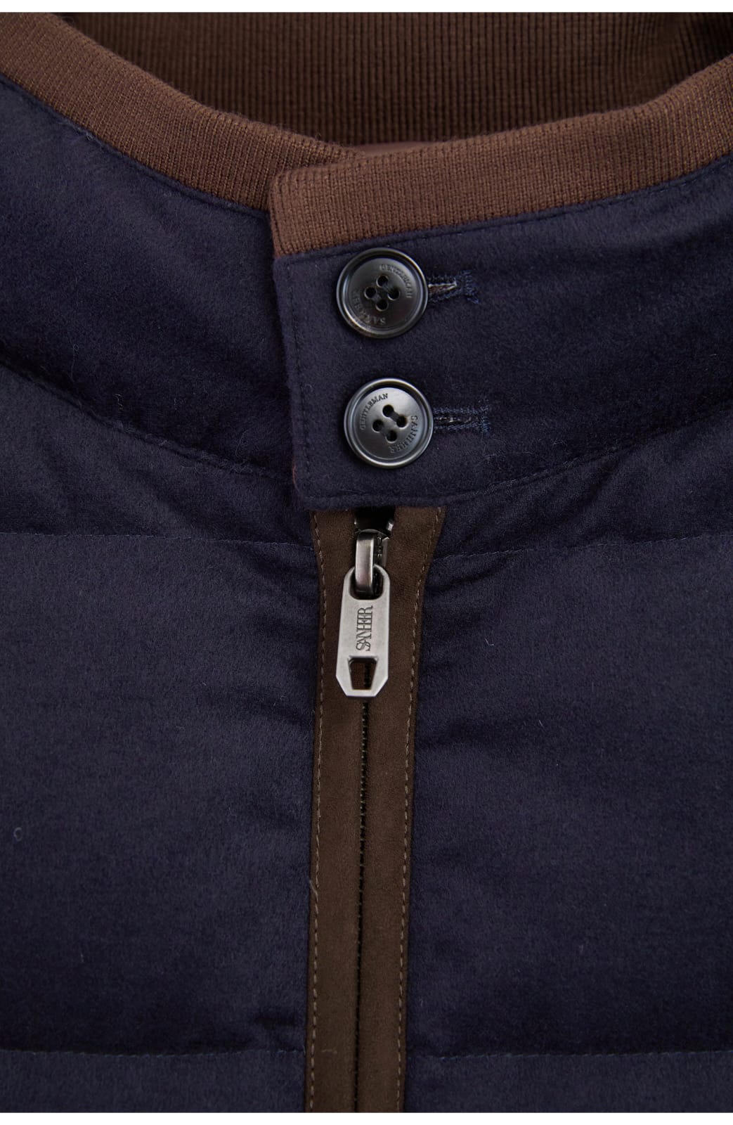 PREMIUM QUILTED GOOSE DOWN HIGH-COLLAR WINTER VEST