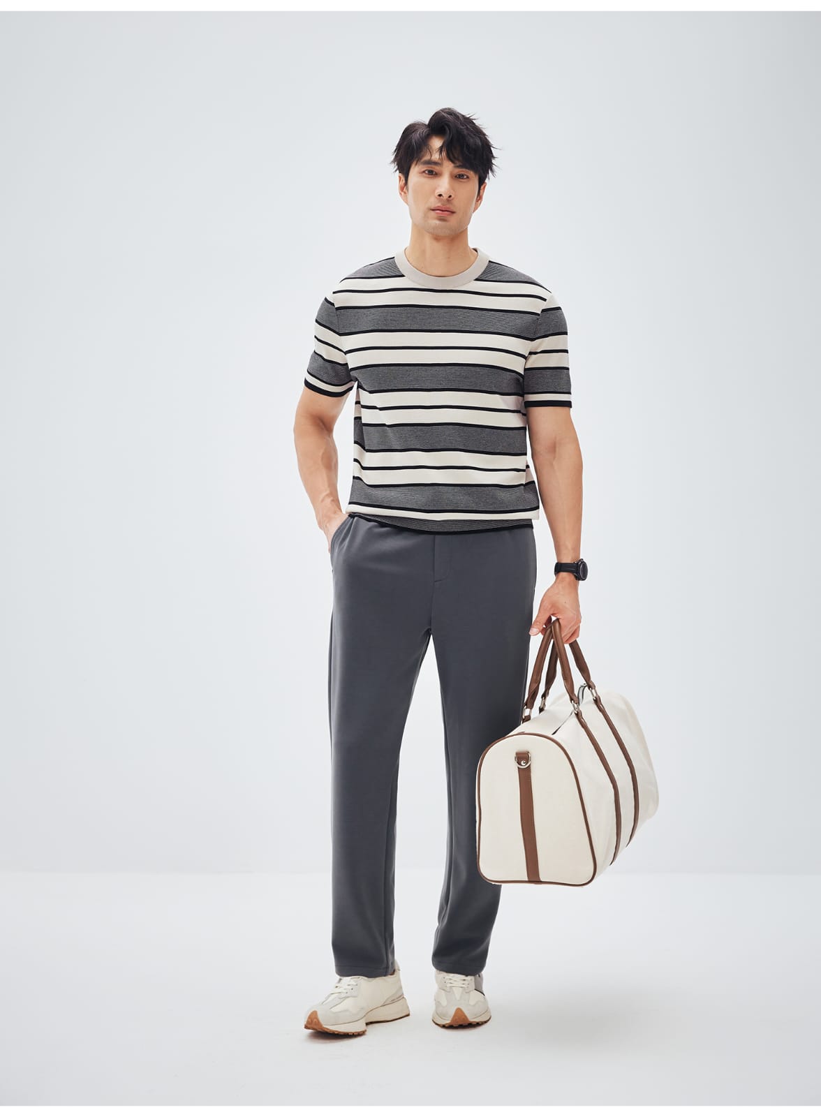 ESSENTIAL EVERYDAY STRAIGHT-LEG  MEN PANTS