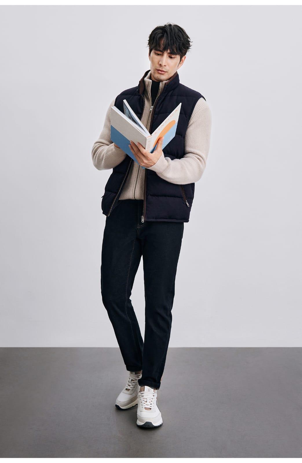 PREMIUM QUILTED GOOSE DOWN HIGH-COLLAR WINTER VEST