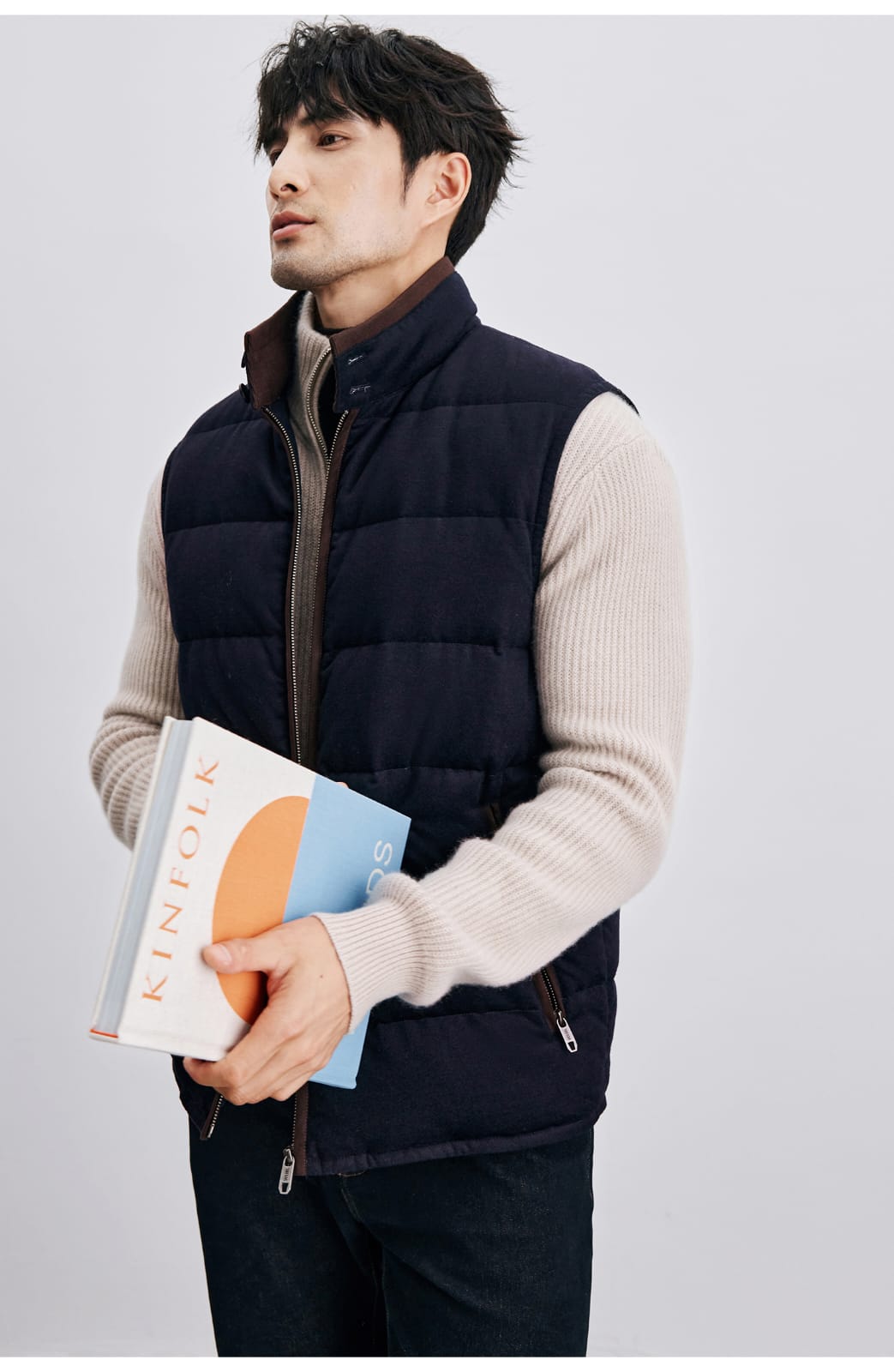 PREMIUM QUILTED GOOSE DOWN HIGH-COLLAR WINTER VEST