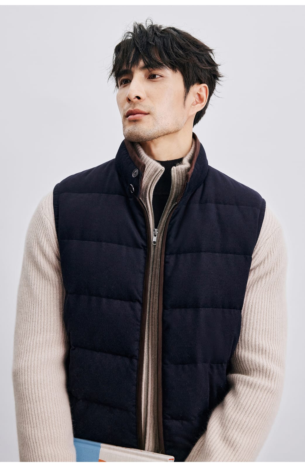 PREMIUM QUILTED GOOSE DOWN HIGH-COLLAR WINTER VEST