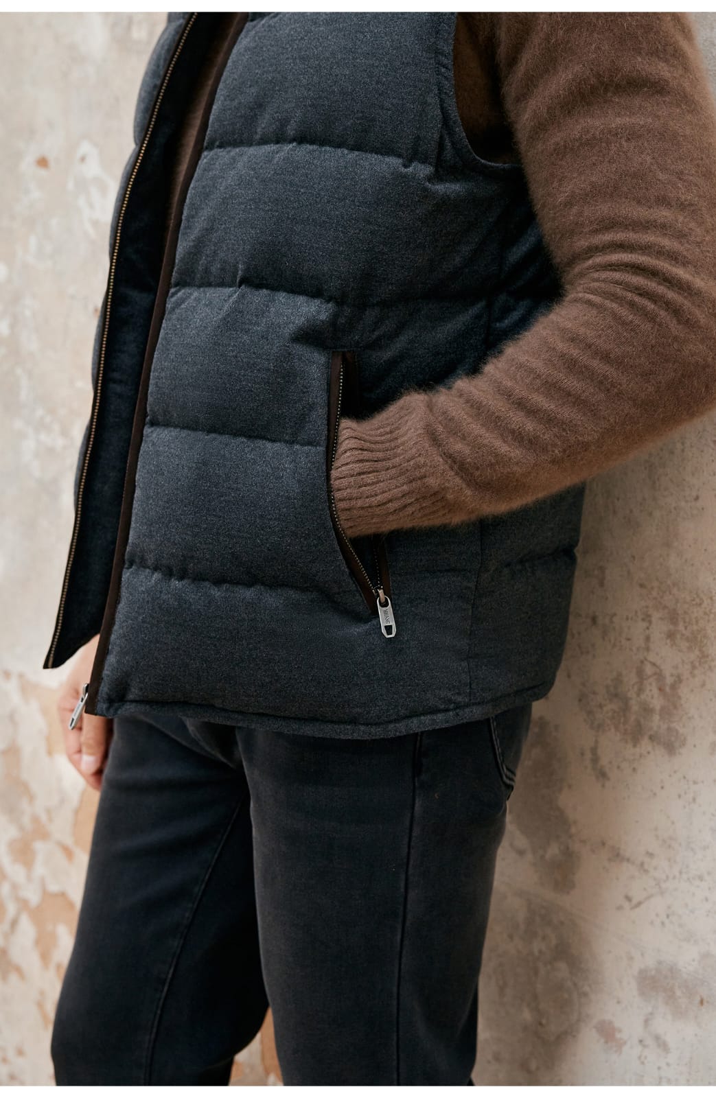 PREMIUM QUILTED GOOSE DOWN HIGH-COLLAR WINTER VEST