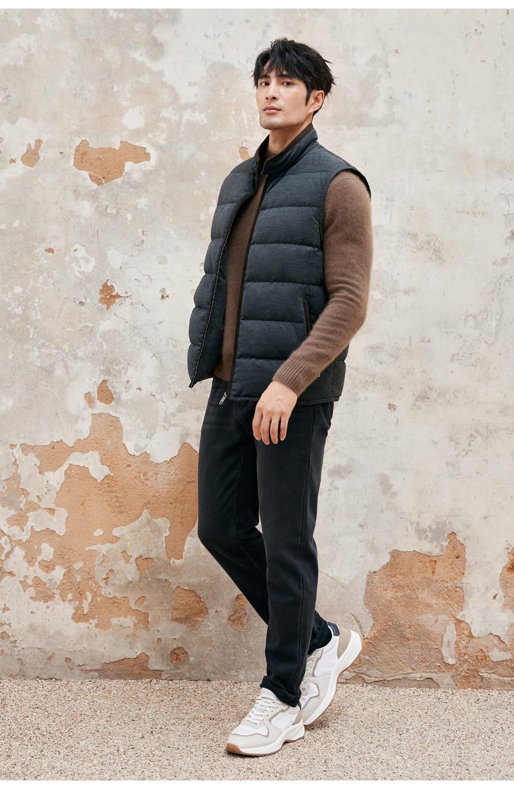 PREMIUM QUILTED GOOSE DOWN HIGH-COLLAR WINTER VEST