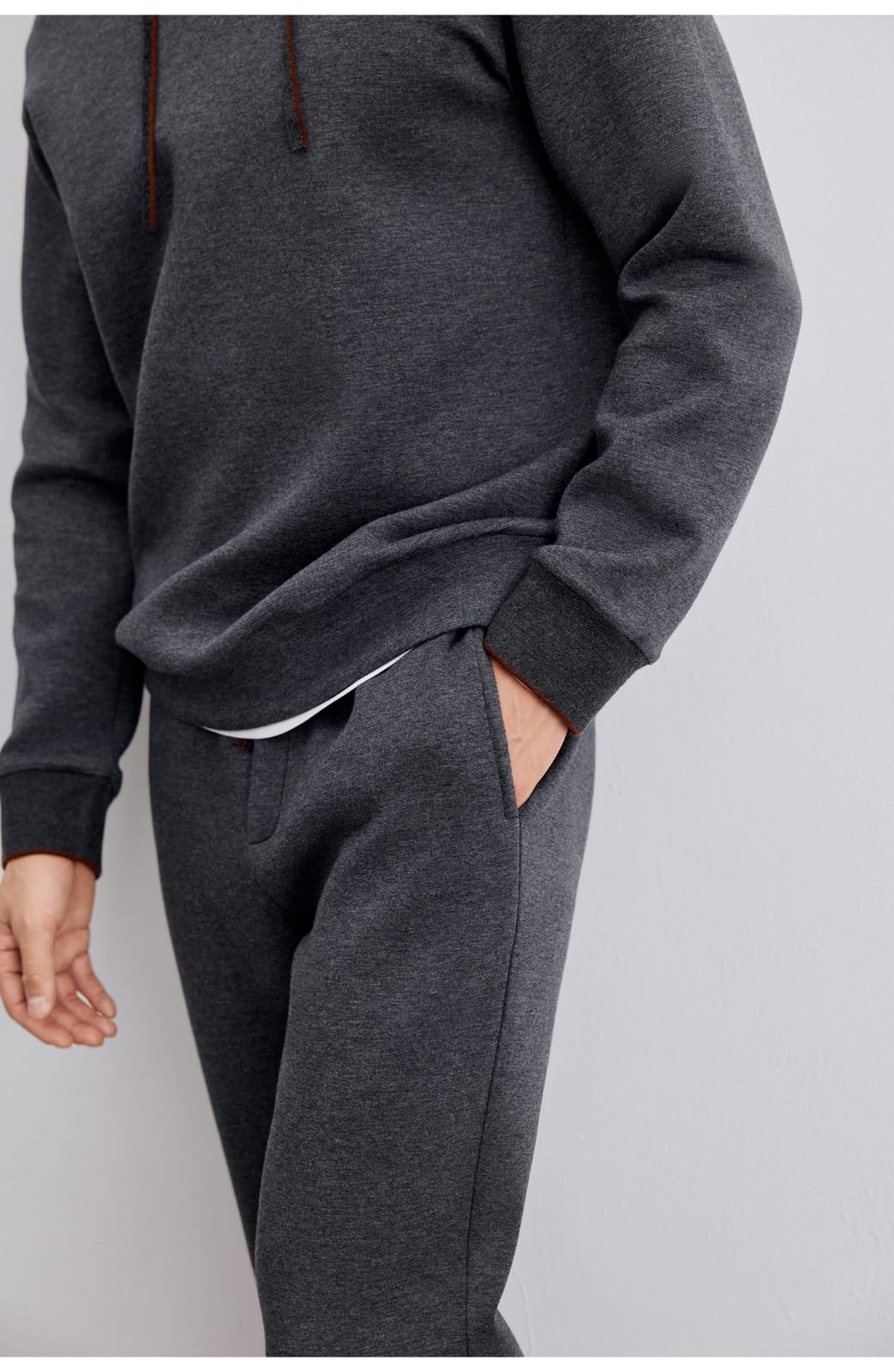 AUTUMN CASUAL WOOL BLEND HOODED SWEATSHIRT