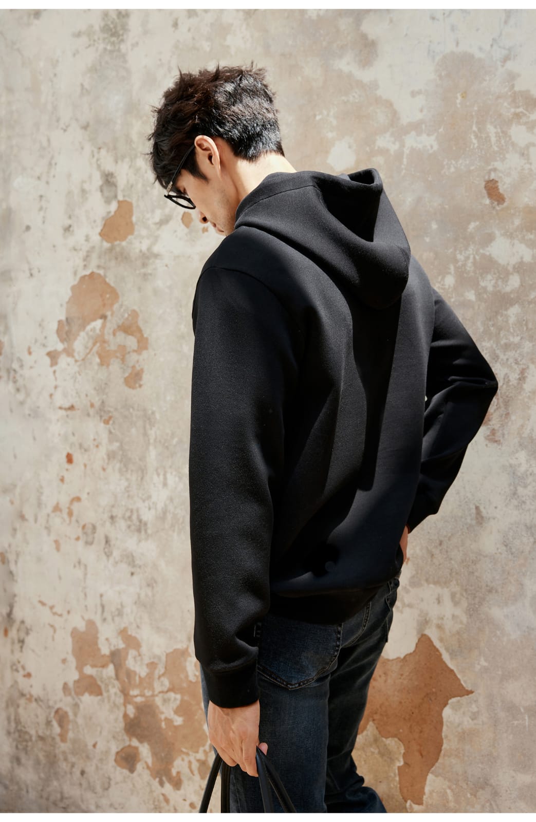 AUTUMN CASUAL WOOL BLEND HOODED SWEATSHIRT