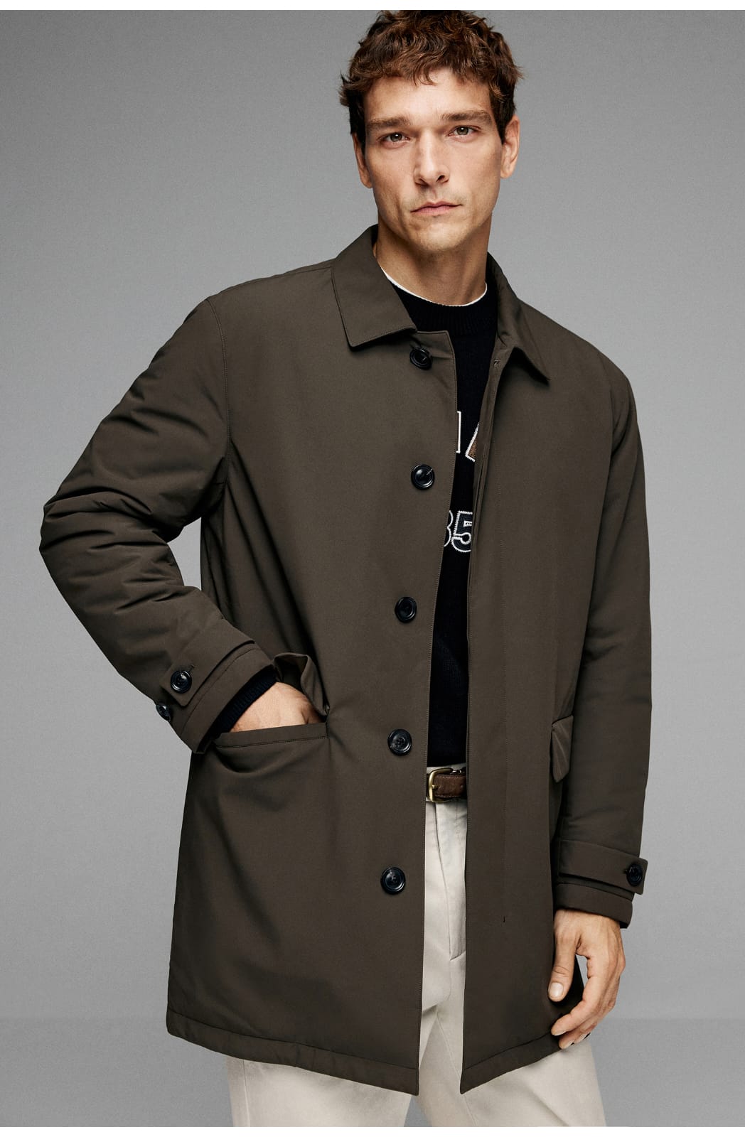 PREMIUM PRIMALOFT THERMAL INSULATED BUSINESS OVERCOAT