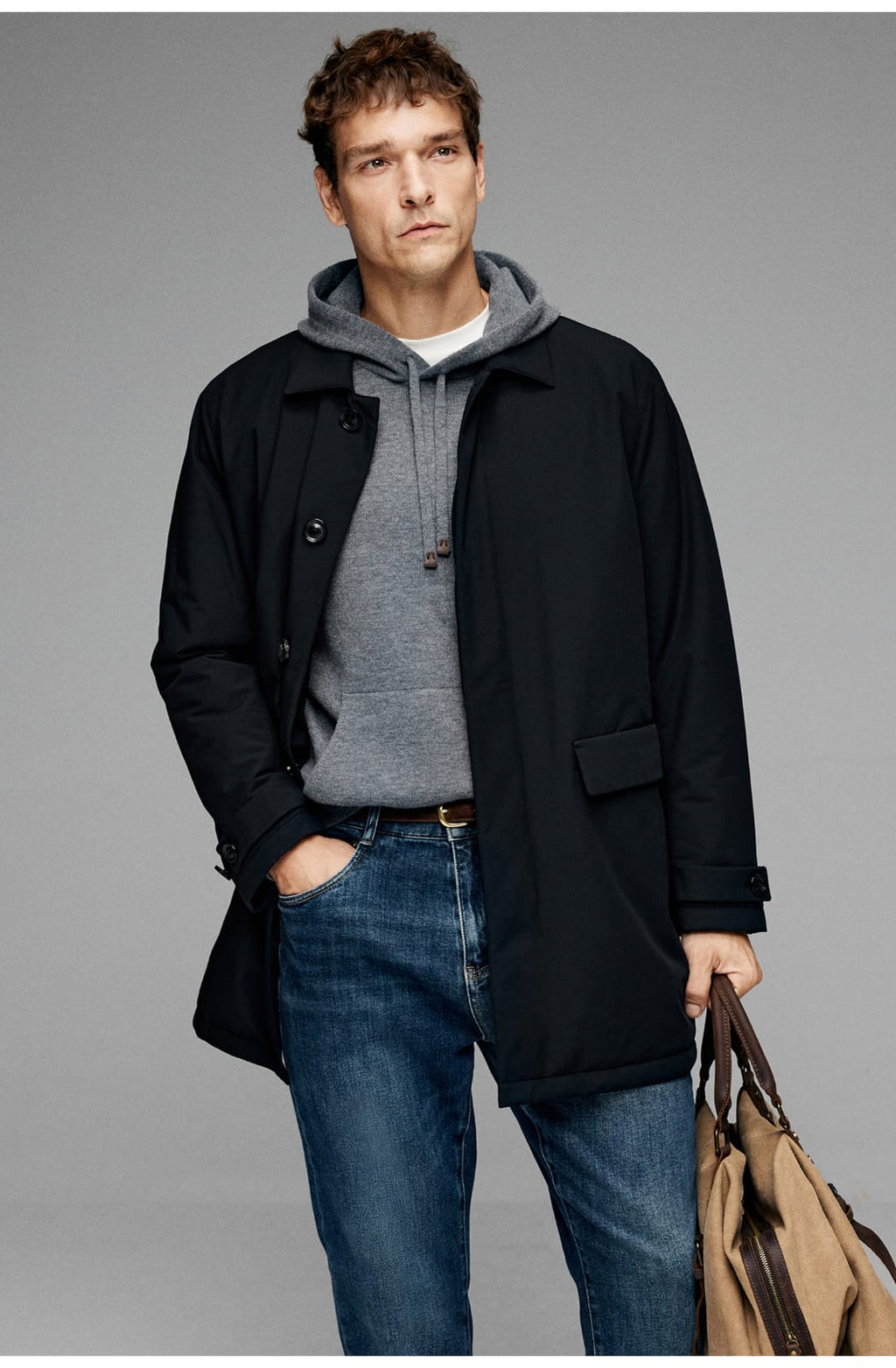 PREMIUM PRIMALOFT THERMAL INSULATED BUSINESS OVERCOAT