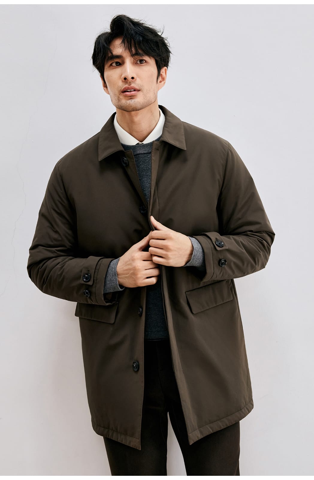 PREMIUM PRIMALOFT THERMAL INSULATED BUSINESS OVERCOAT