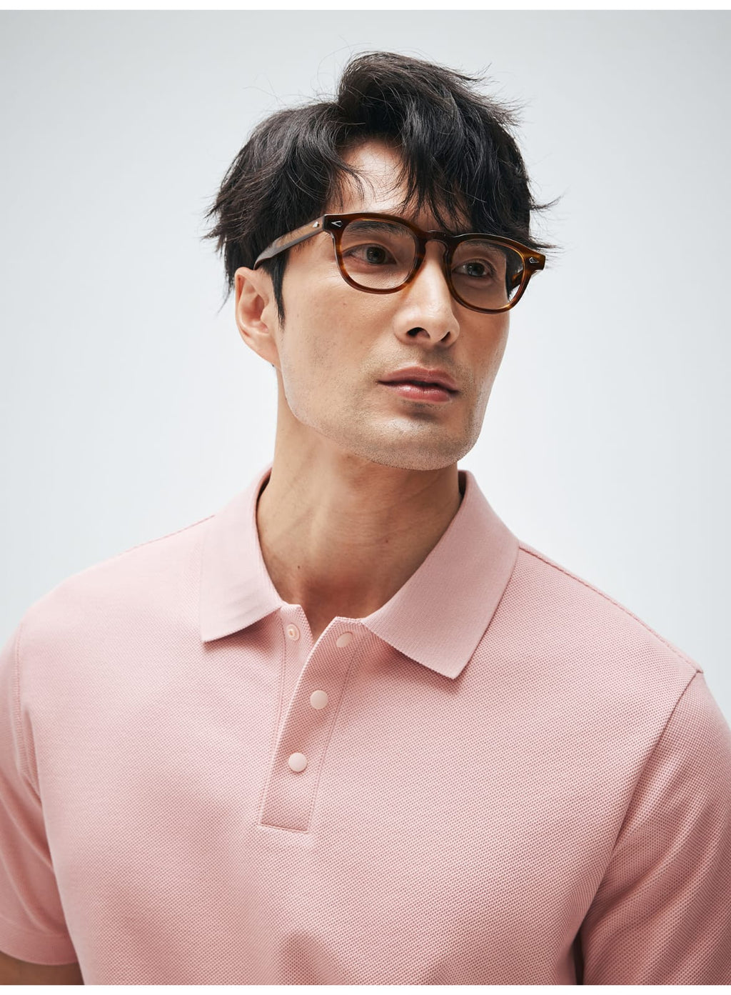 HIGH END SUPIMA COTTON LAPEL POLO SHIRT