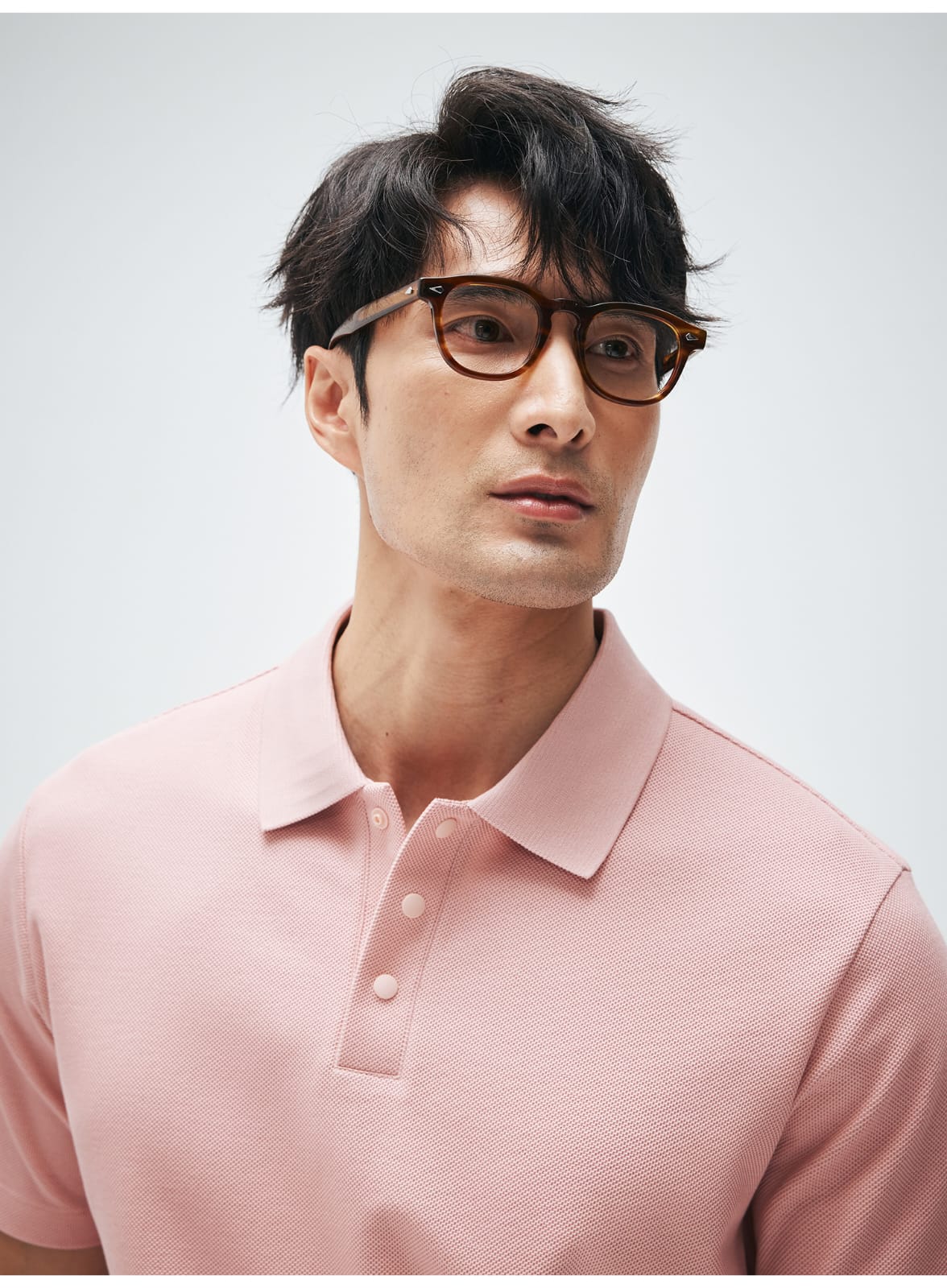 HIGH END SUPIMA COTTON LAPEL POLO SHIRT