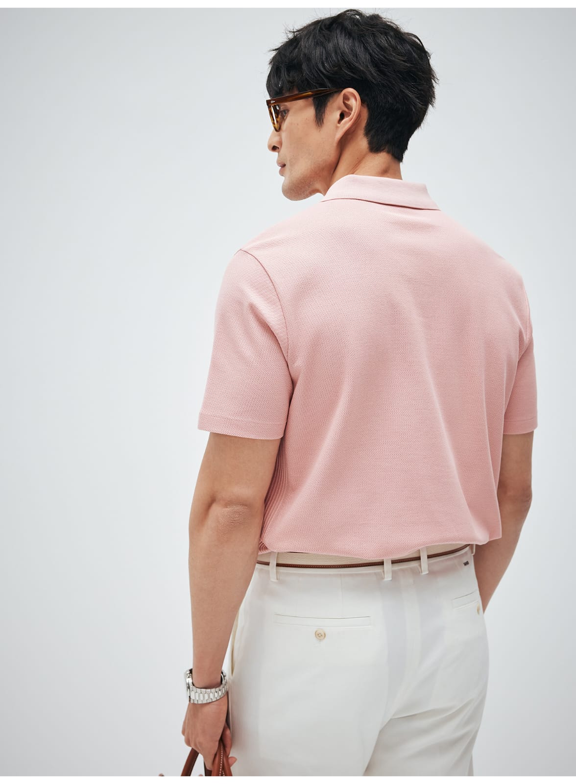 HIGH END SUPIMA COTTON LAPEL POLO SHIRT