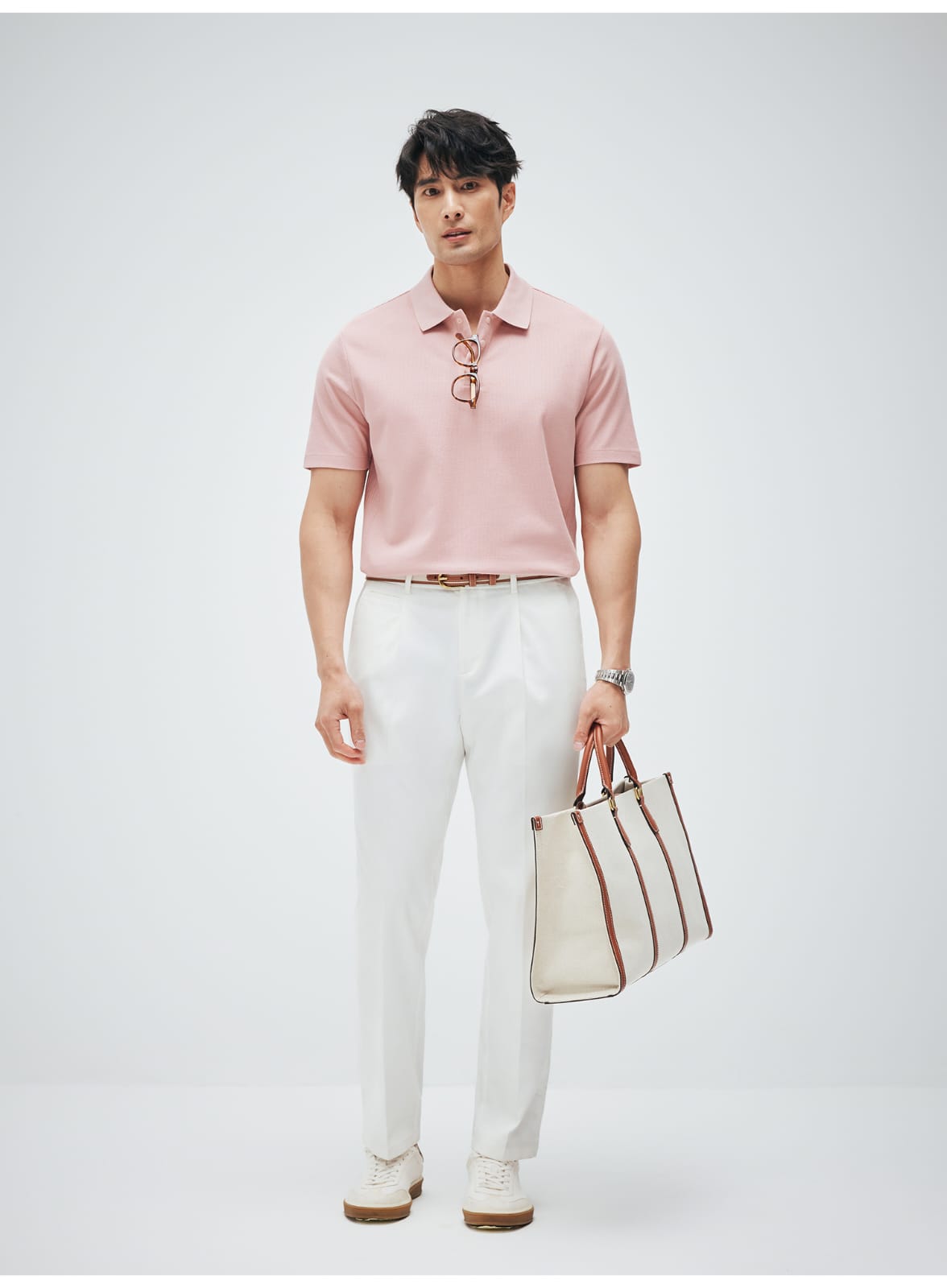 HIGH END SUPIMA COTTON LAPEL POLO SHIRT