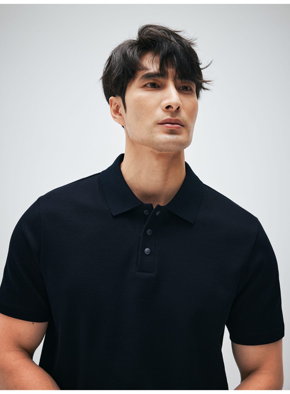 HIGH END SUPIMA COTTON LAPEL POLO SHIRT