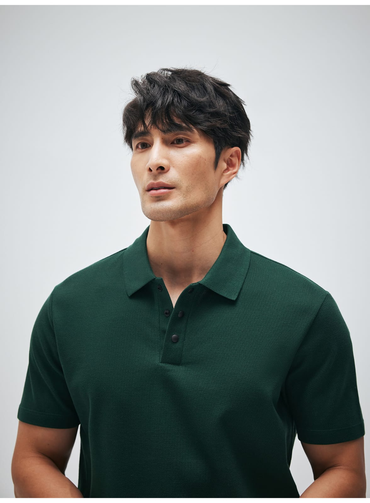 HIGH END SUPIMA COTTON LAPEL POLO SHIRT