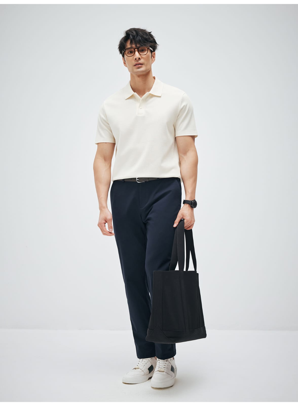 HIGH END SUPIMA COTTON LAPEL POLO SHIRT