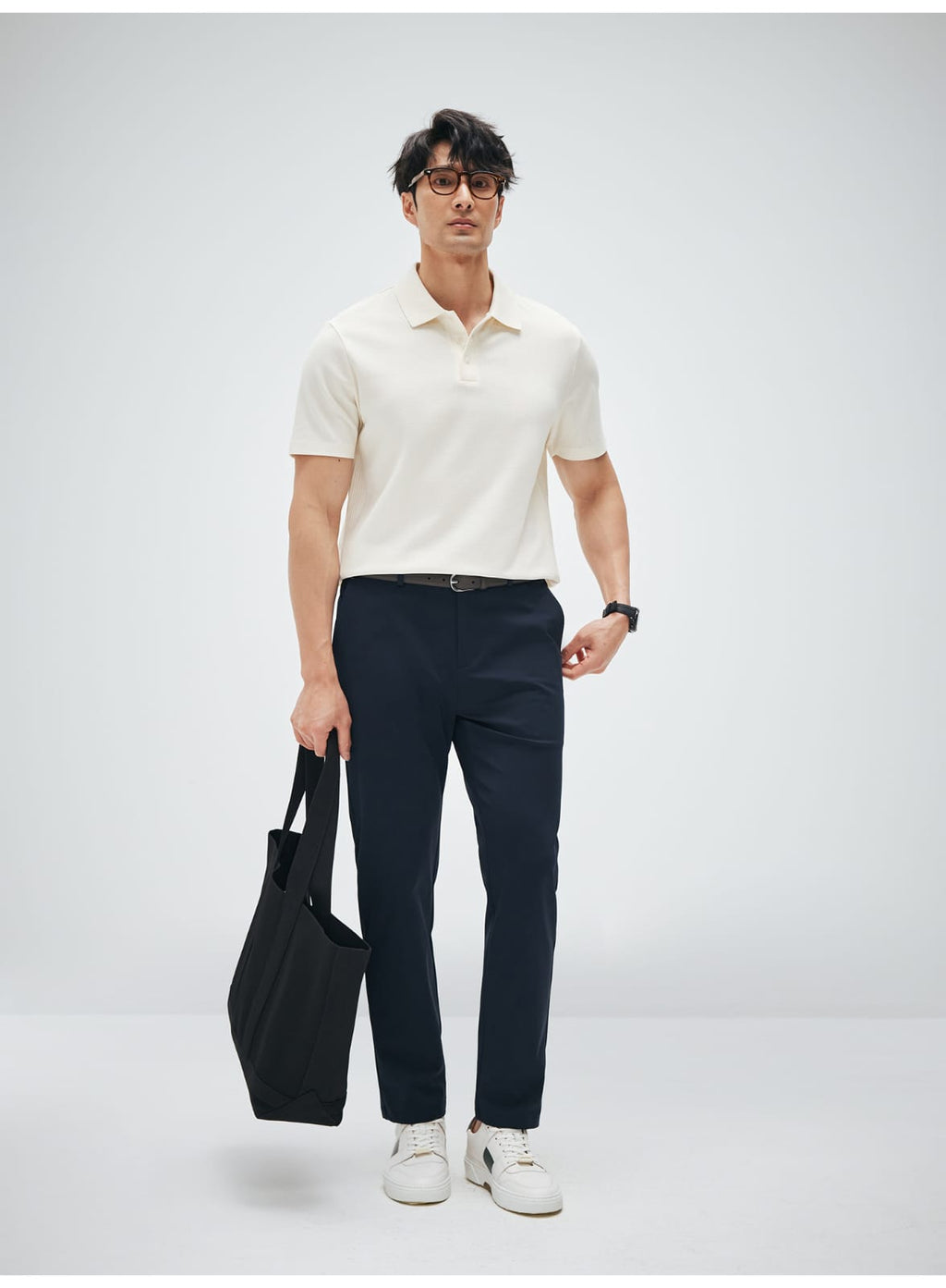 HIGH END SUPIMA COTTON LAPEL POLO SHIRT