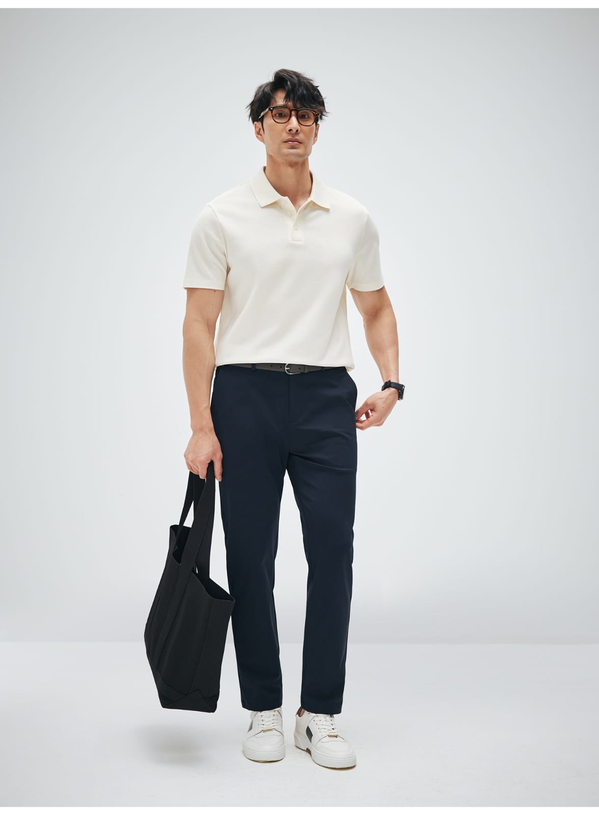 HIGH END SUPIMA COTTON LAPEL POLO SHIRT