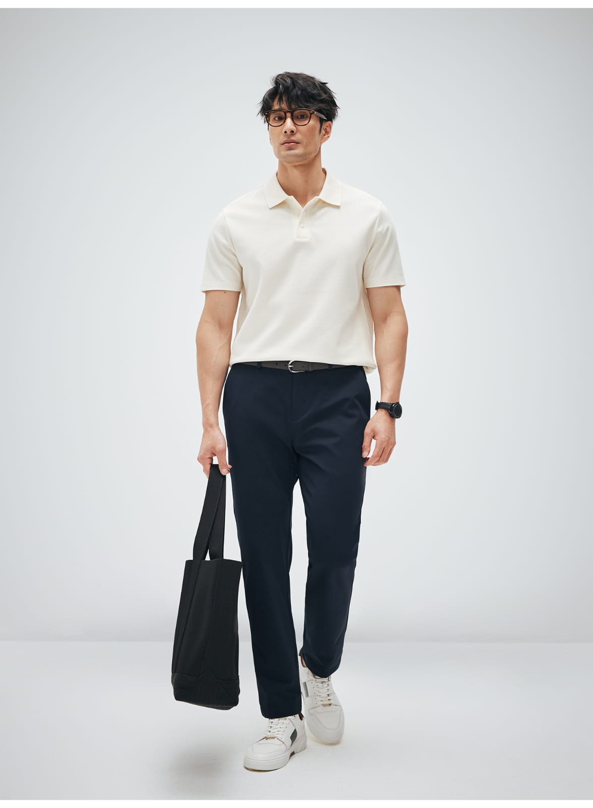 HIGH END SUPIMA COTTON LAPEL POLO SHIRT