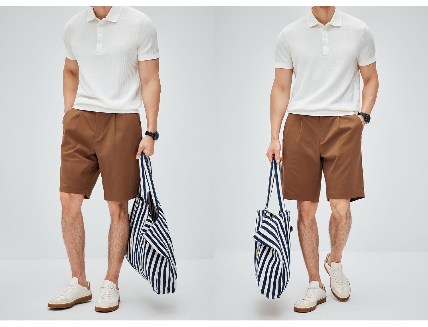 MINIMALIST HIGH-GRADE COTTON LYOCELL FABRIC RELAXED FIT SHORTS