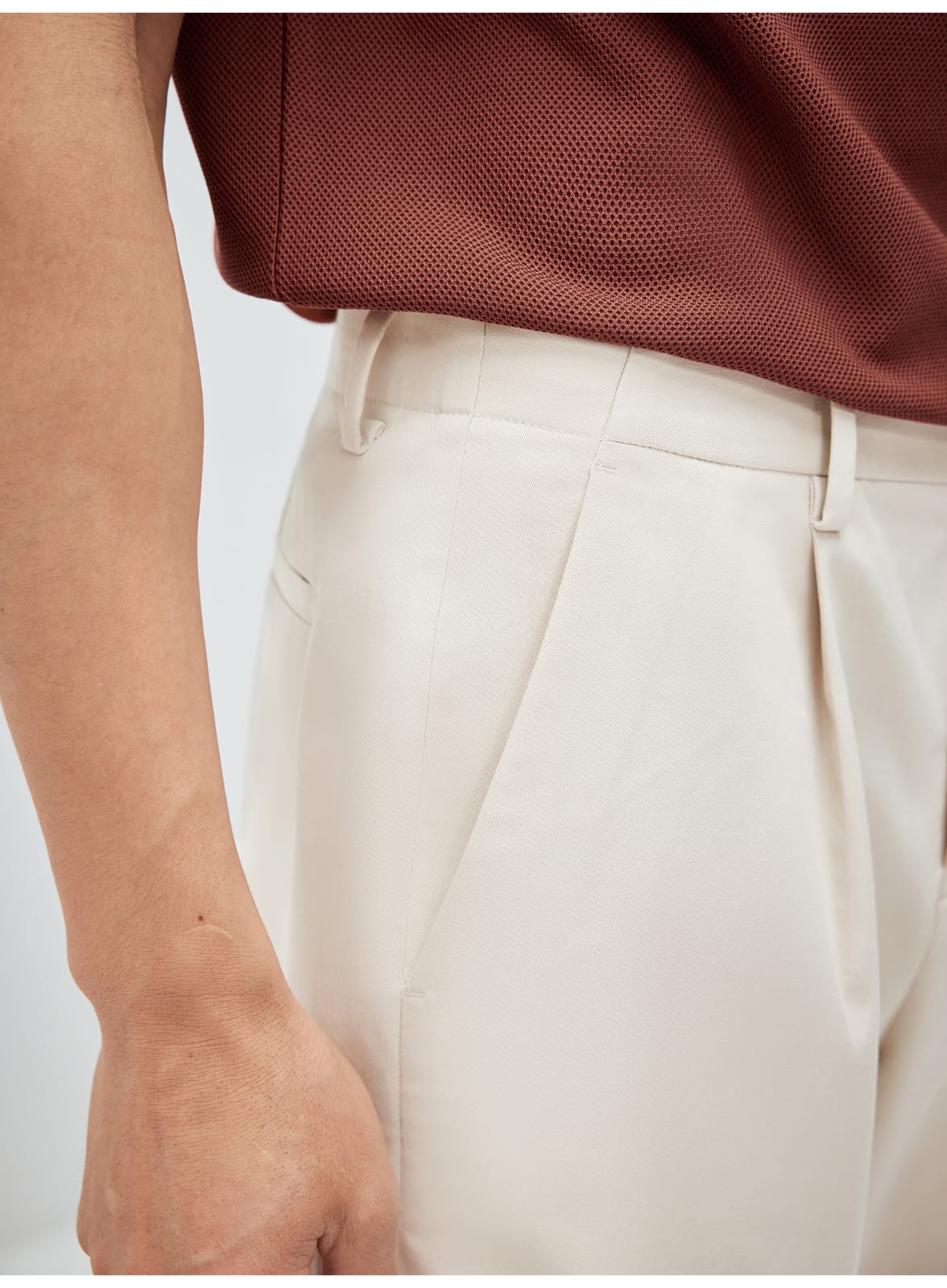 MINIMALIST HIGH-GRADE COTTON LYOCELL FABRIC RELAXED FIT SHORTS