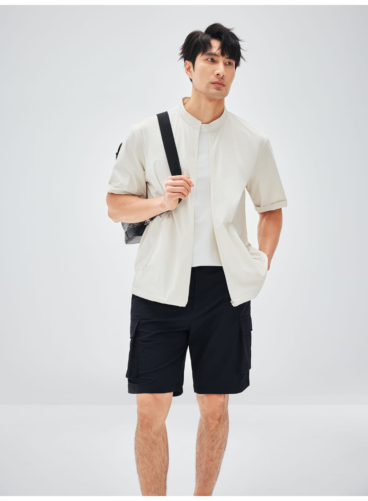 URBAN FUNCTION LIGHTWEIGHT MOISTURE ABSORPTION WORKWEAR STYLE SHORTS