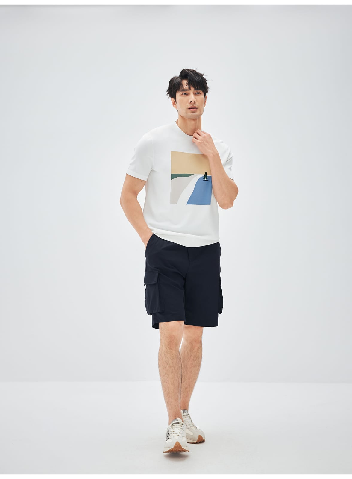 URBAN FUNCTION LIGHTWEIGHT MOISTURE ABSORPTION WORKWEAR STYLE SHORTS