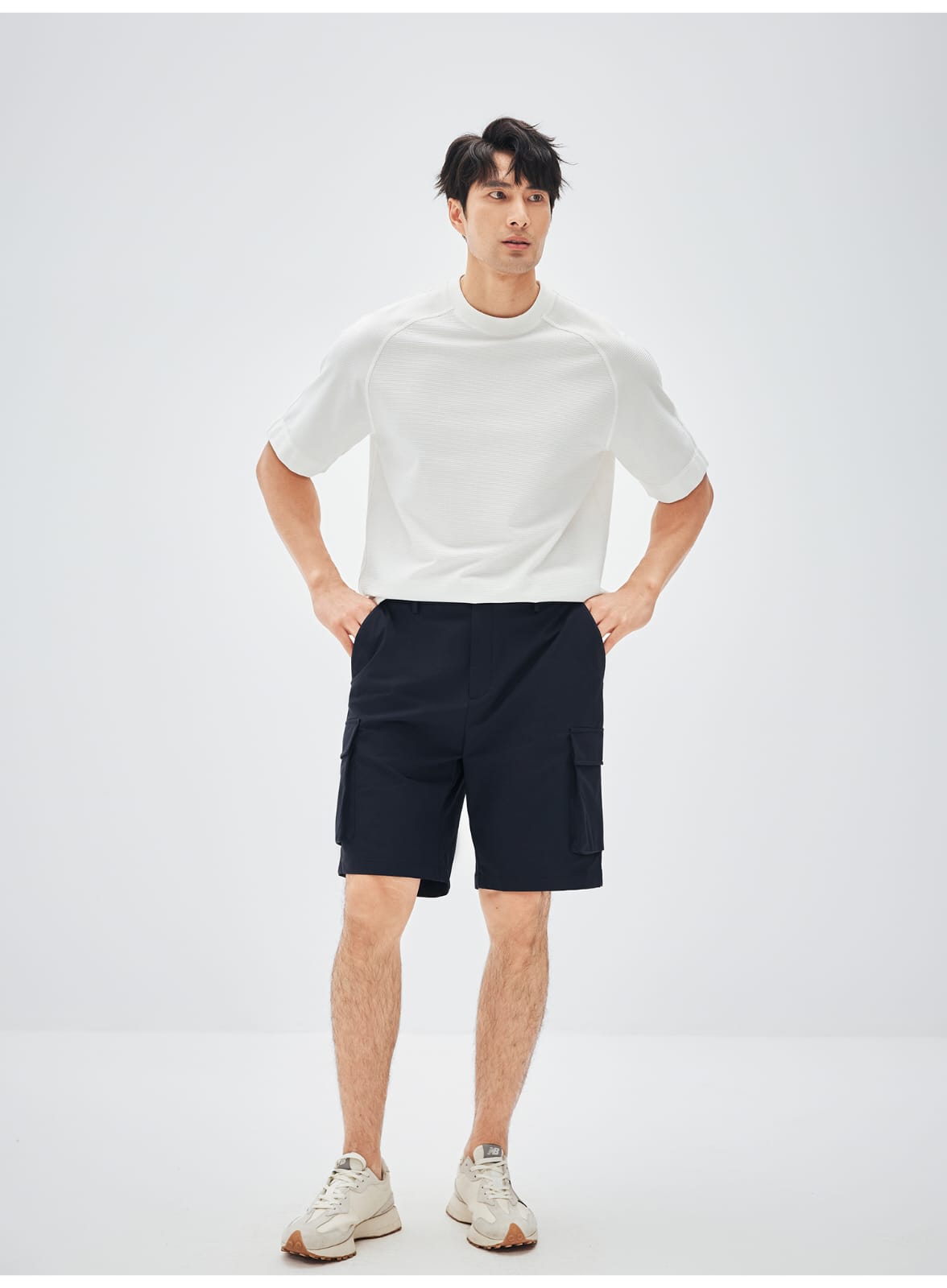 URBAN FUNCTION LIGHTWEIGHT MOISTURE ABSORPTION WORKWEAR STYLE SHORTS