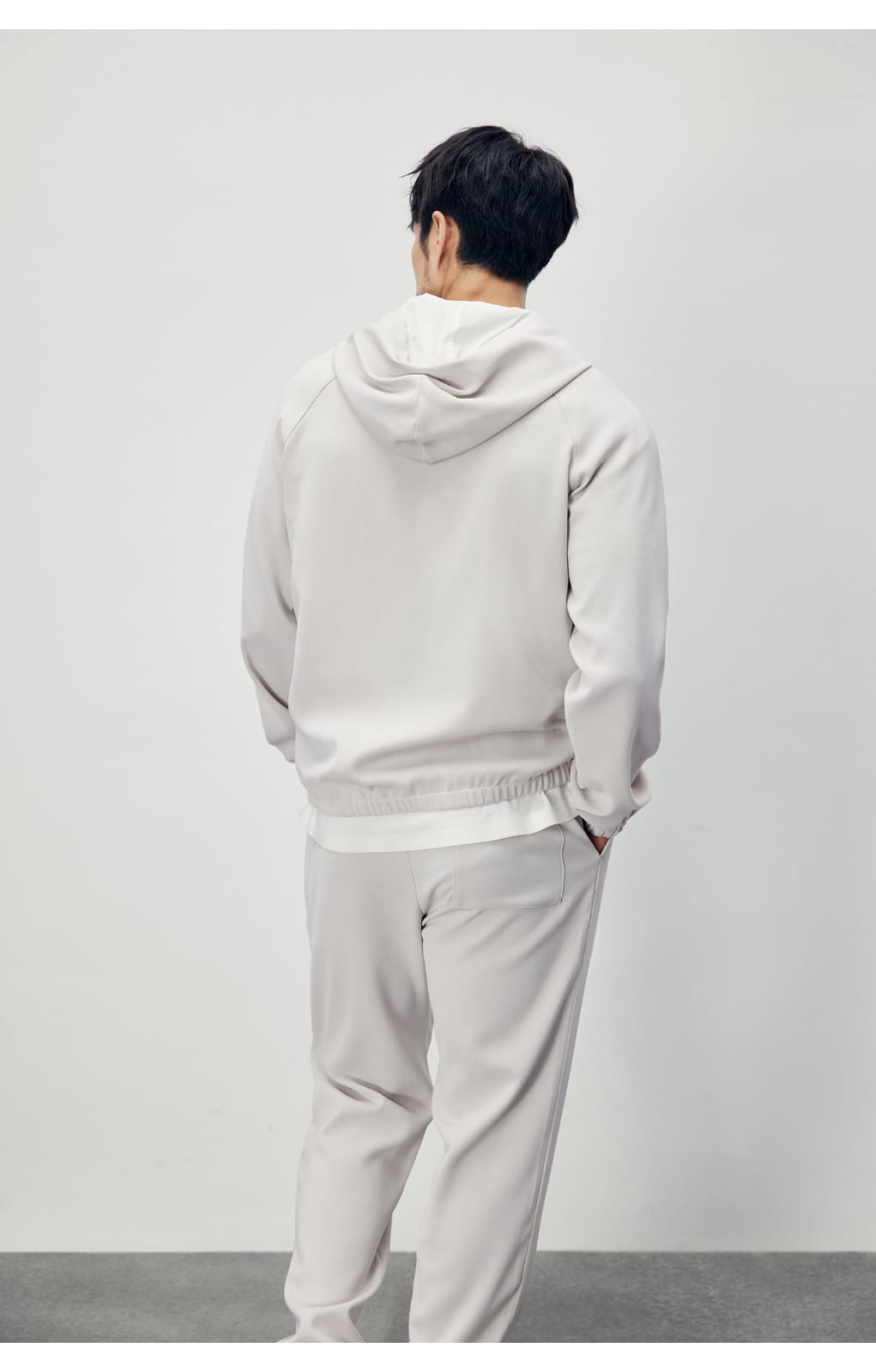 AUTUMN WINTER DRAPE CASUAL HOODED SWEATSHIRT