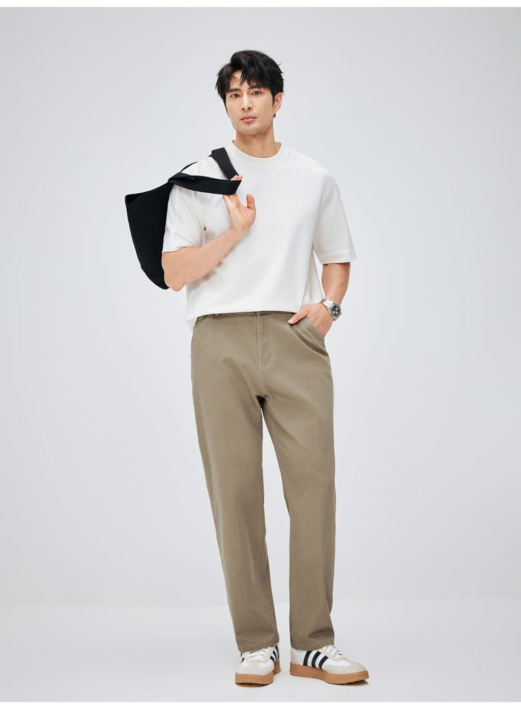 MINIMALIST STRAIGHT FIT LIGHTWEIGHT BREATHABLE CASUAL PANTS