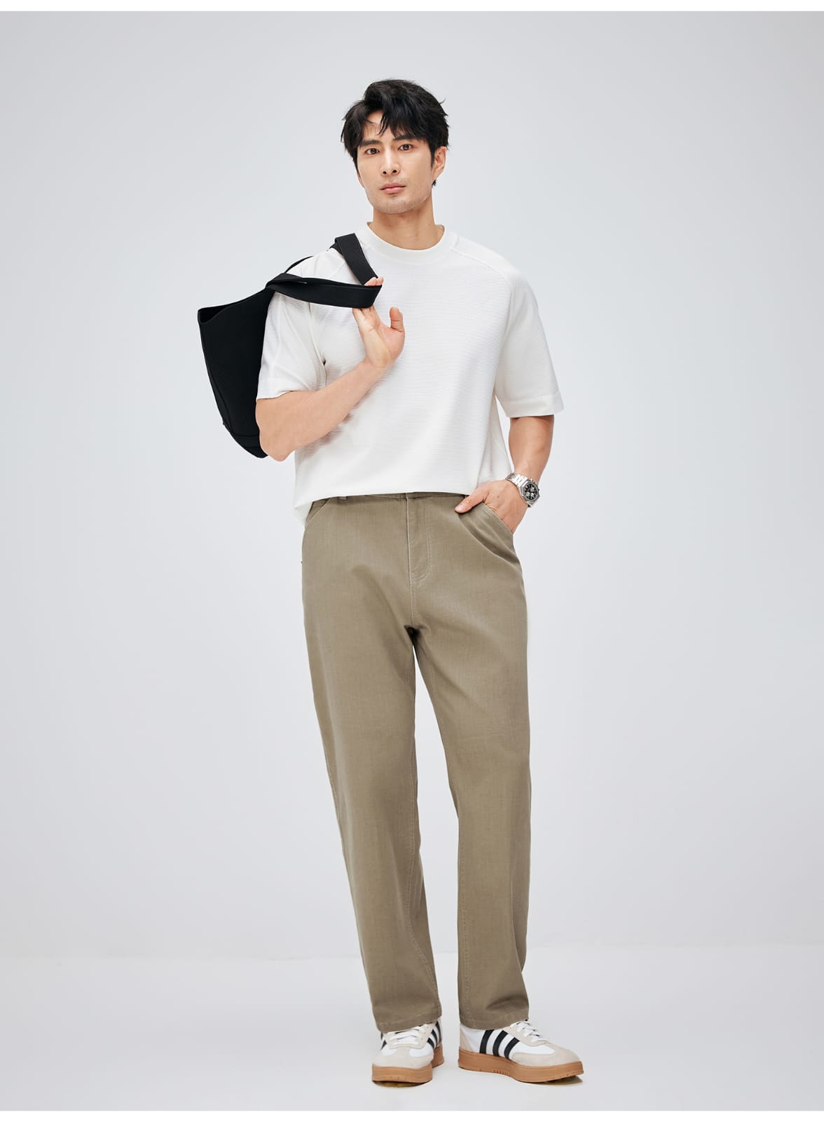 MINIMALIST STRAIGHT FIT LIGHTWEIGHT BREATHABLE CASUAL PANTS
