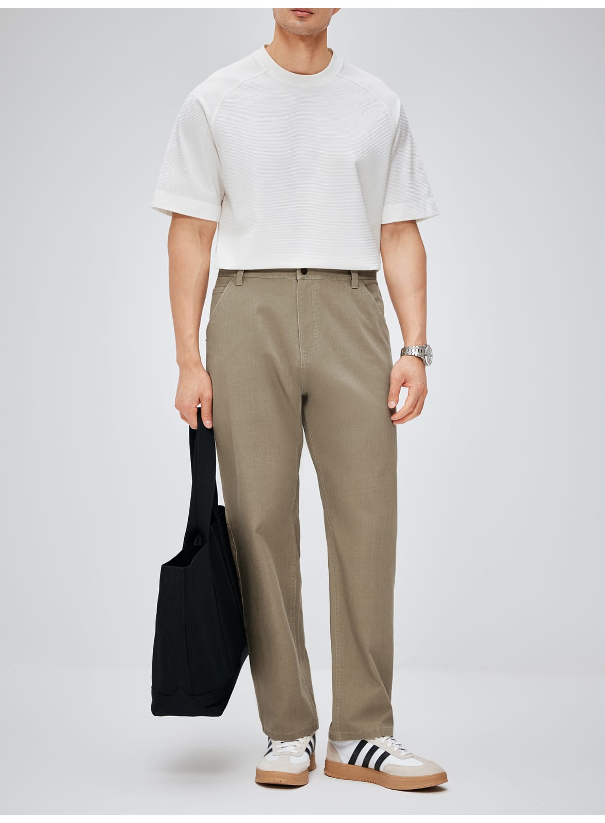 MINIMALIST STRAIGHT FIT LIGHTWEIGHT BREATHABLE CASUAL PANTS
