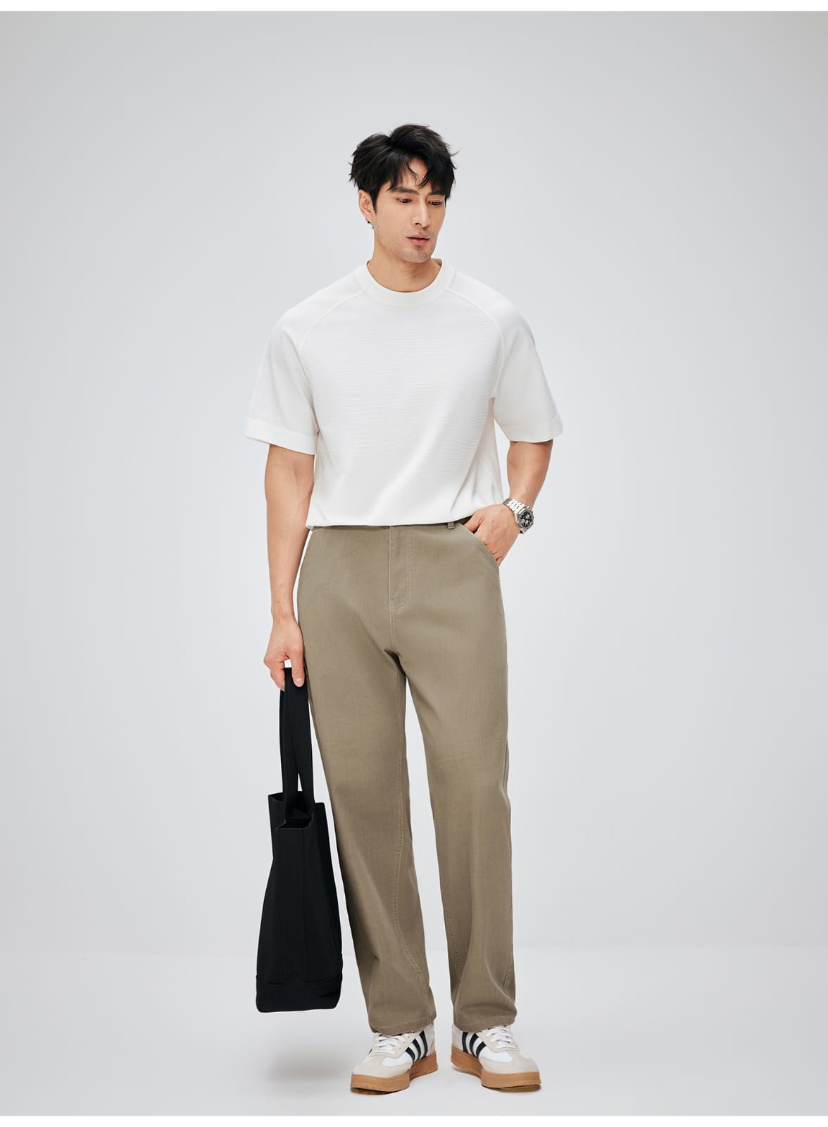 MINIMALIST STRAIGHT FIT LIGHTWEIGHT BREATHABLE CASUAL PANTS