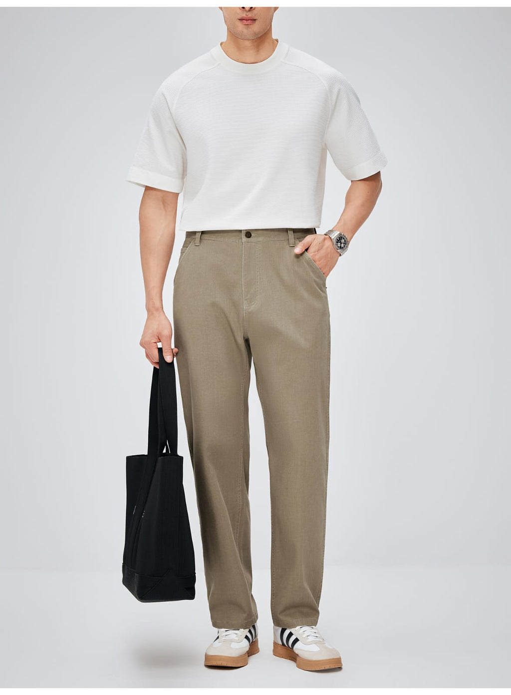 MINIMALIST STRAIGHT FIT LIGHTWEIGHT BREATHABLE CASUAL PANTS