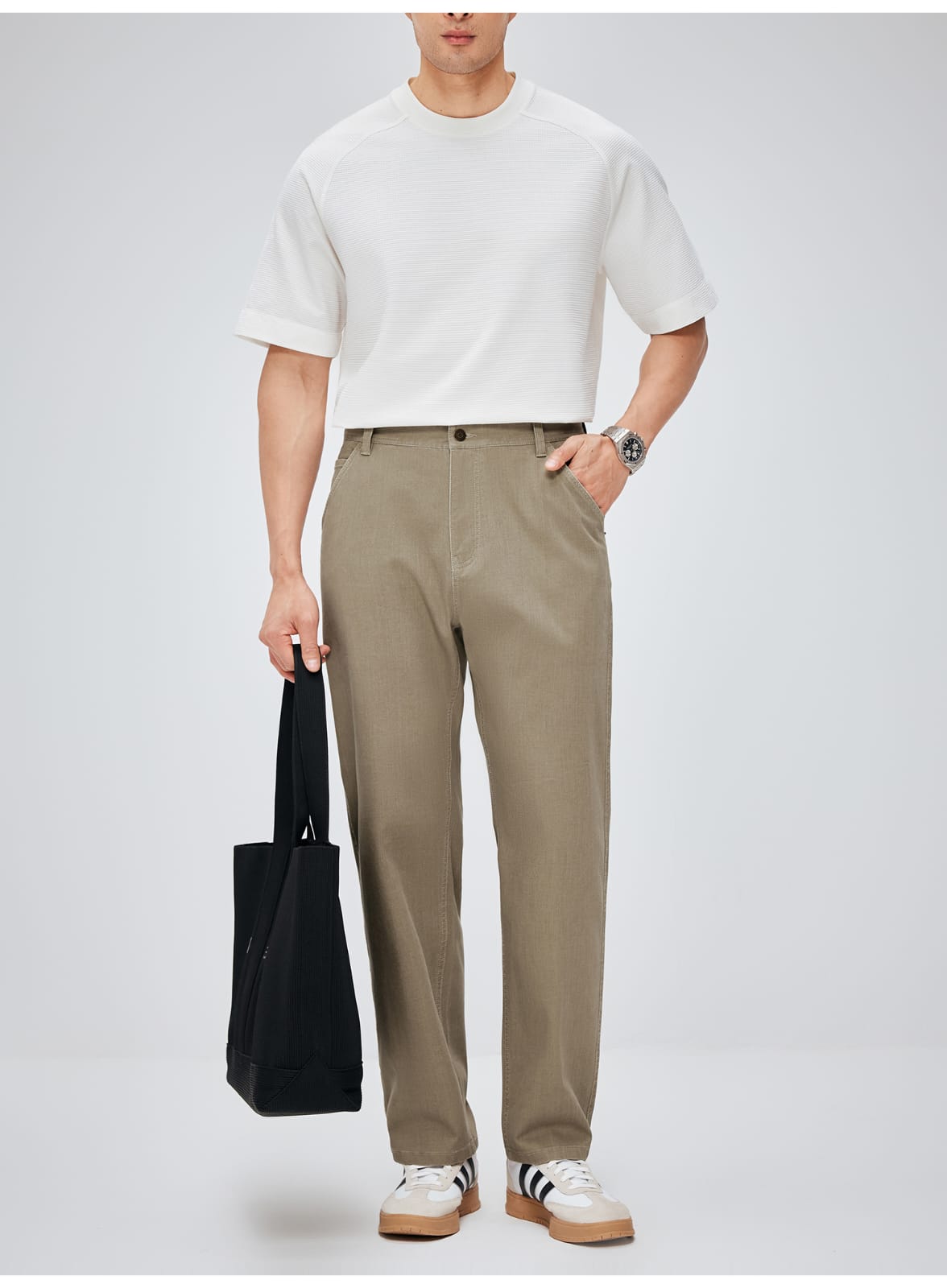 MINIMALIST STRAIGHT FIT LIGHTWEIGHT BREATHABLE CASUAL PANTS