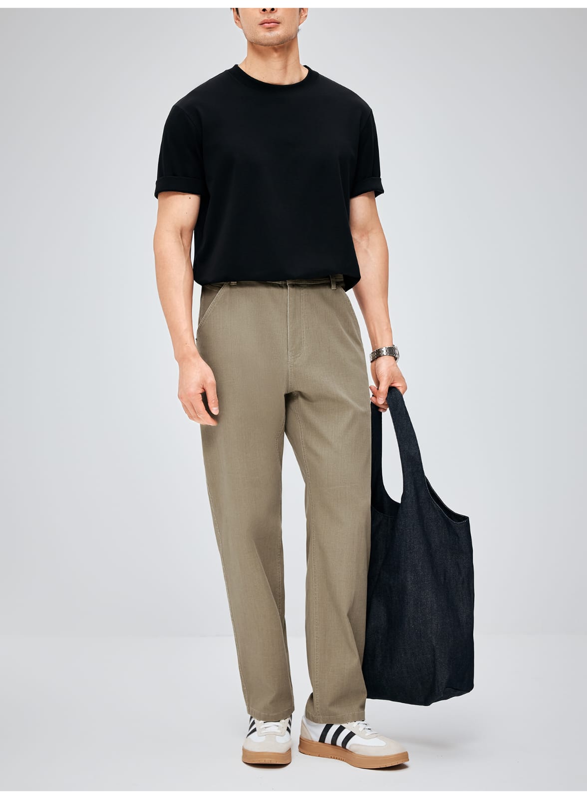 MINIMALIST STRAIGHT FIT LIGHTWEIGHT BREATHABLE CASUAL PANTS