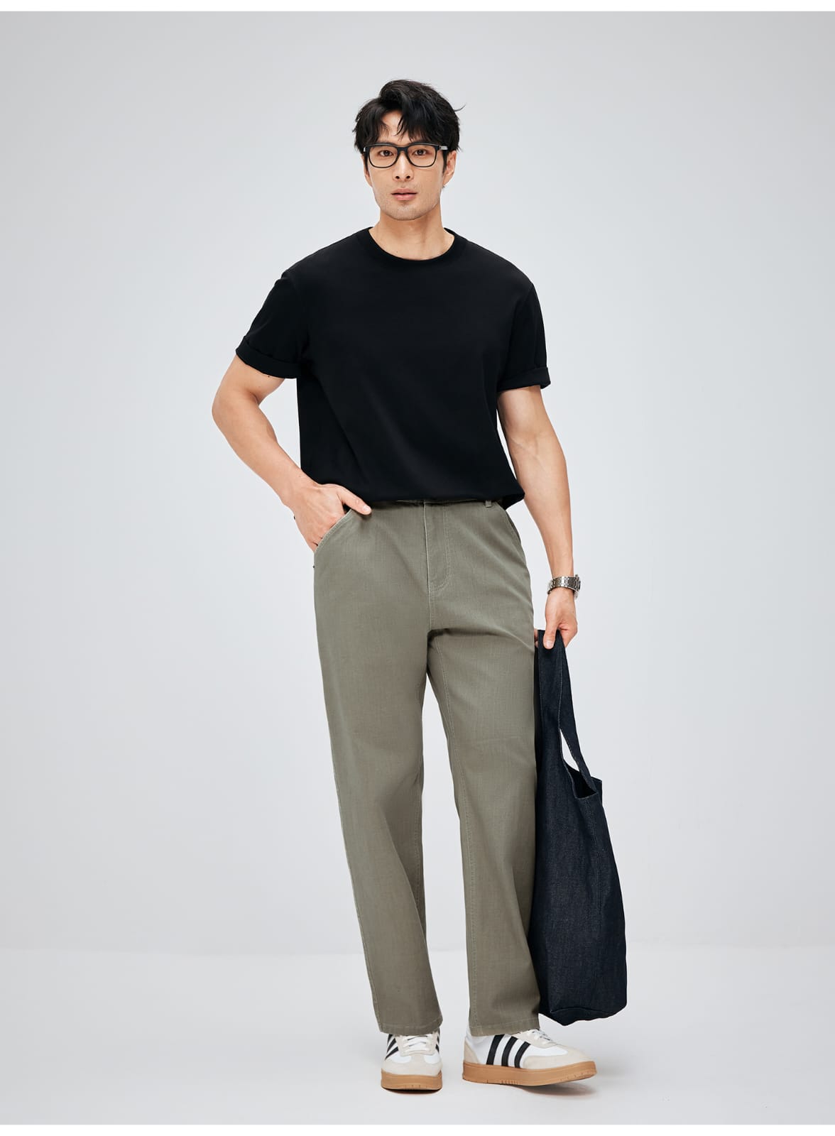 MINIMALIST STRAIGHT FIT LIGHTWEIGHT BREATHABLE CASUAL PANTS