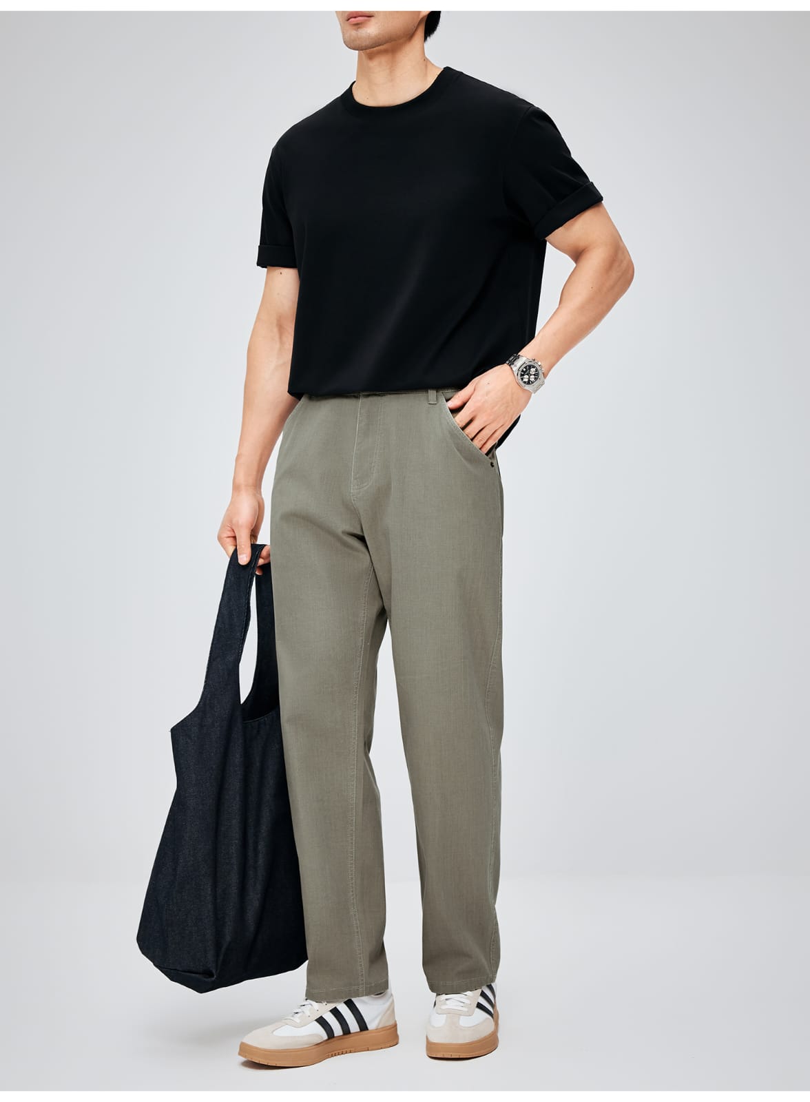 MINIMALIST STRAIGHT FIT LIGHTWEIGHT BREATHABLE CASUAL PANTS