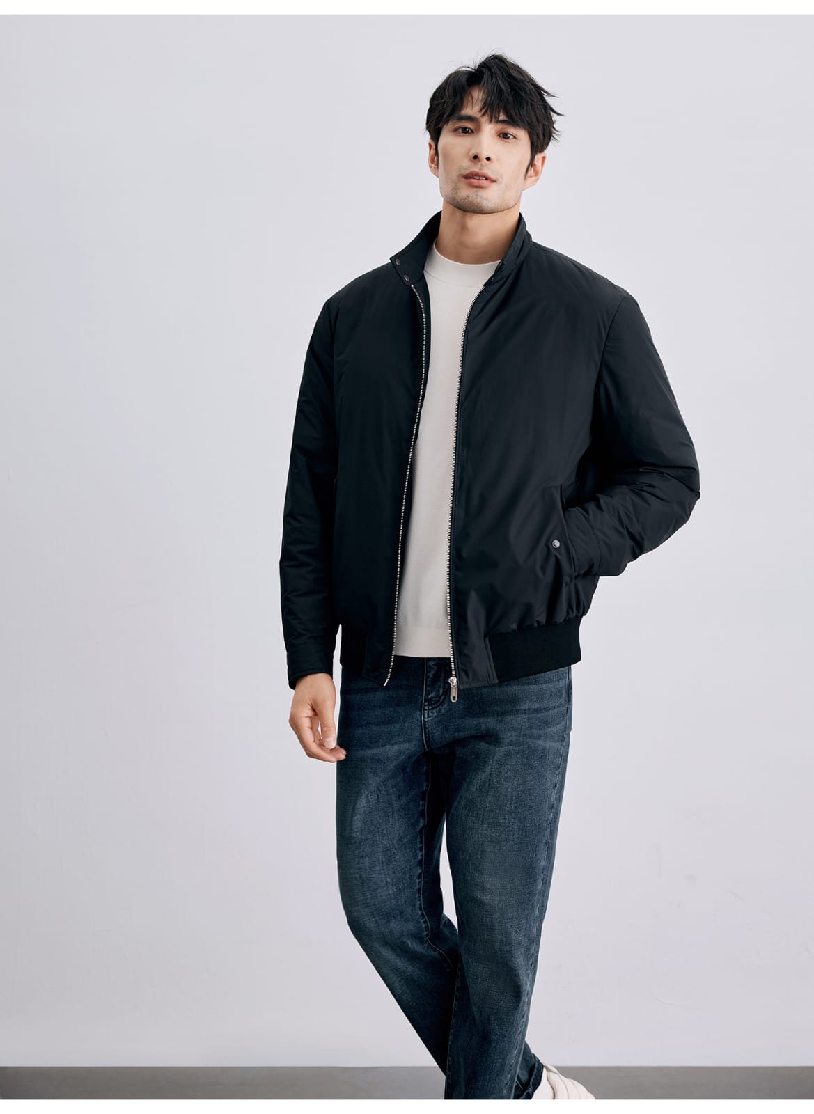 PREMIUM REVERSIBLE LIGHTWEIGHT DUAL-TONE BOMBER JACKET