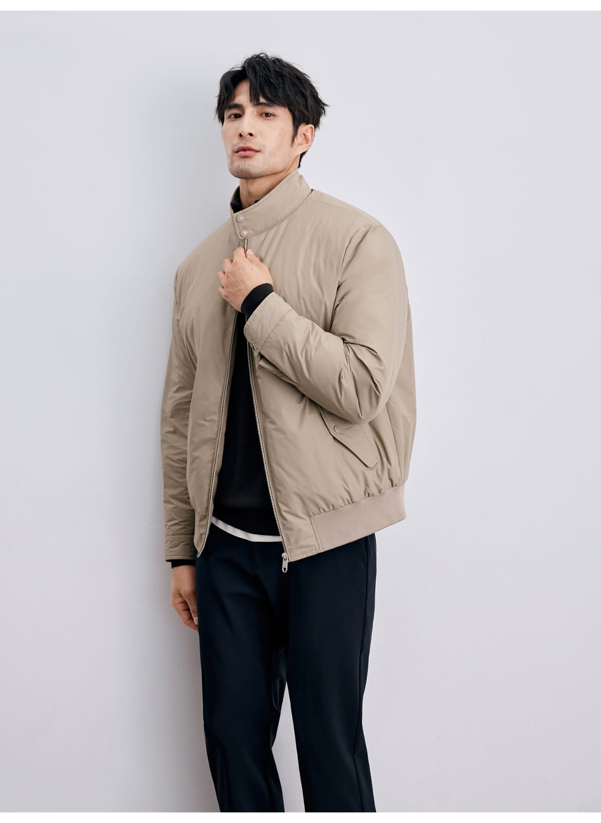 PREMIUM REVERSIBLE LIGHTWEIGHT DUAL-TONE BOMBER JACKET