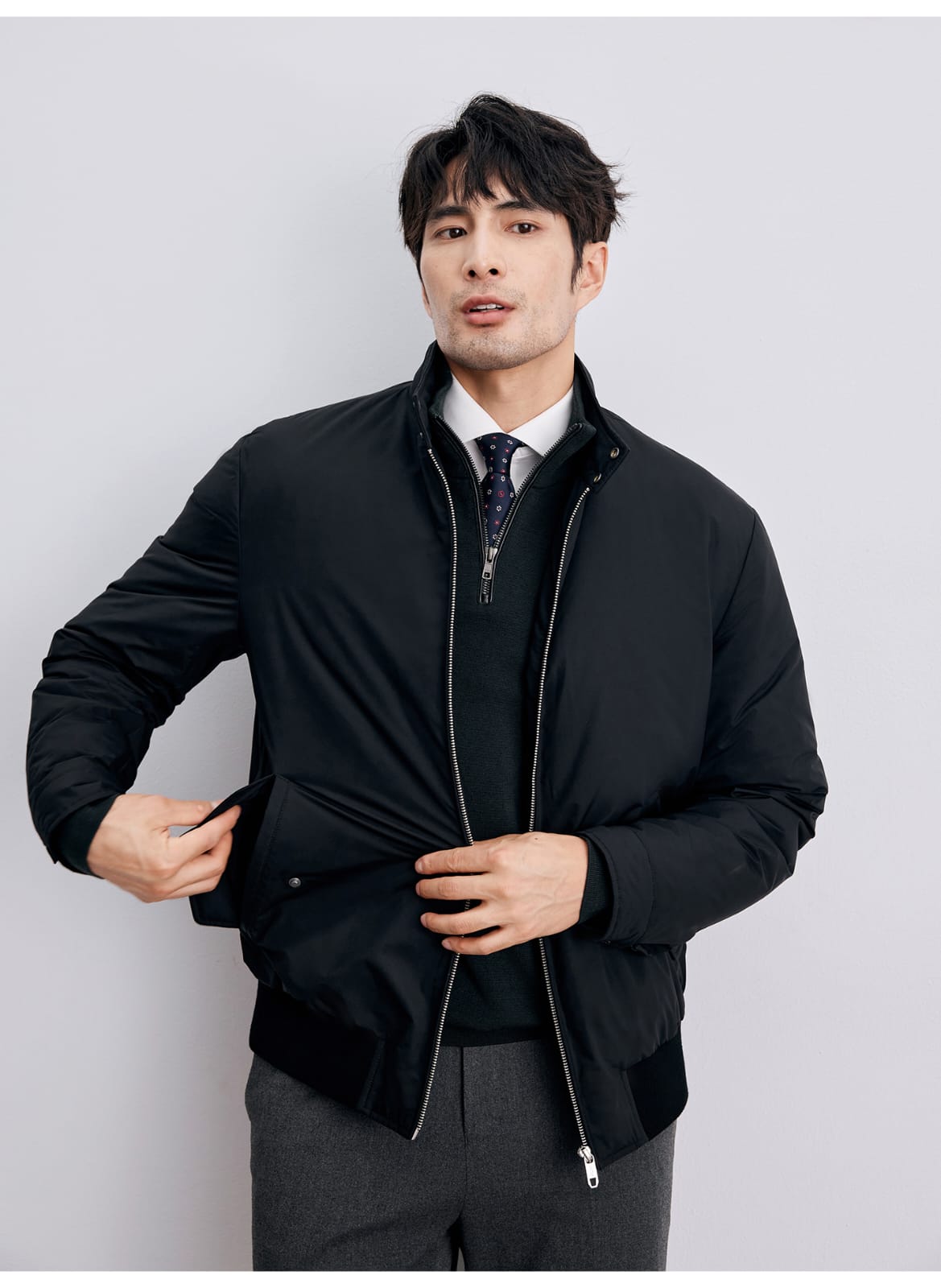 PREMIUM REVERSIBLE LIGHTWEIGHT DUAL-TONE BOMBER JACKET