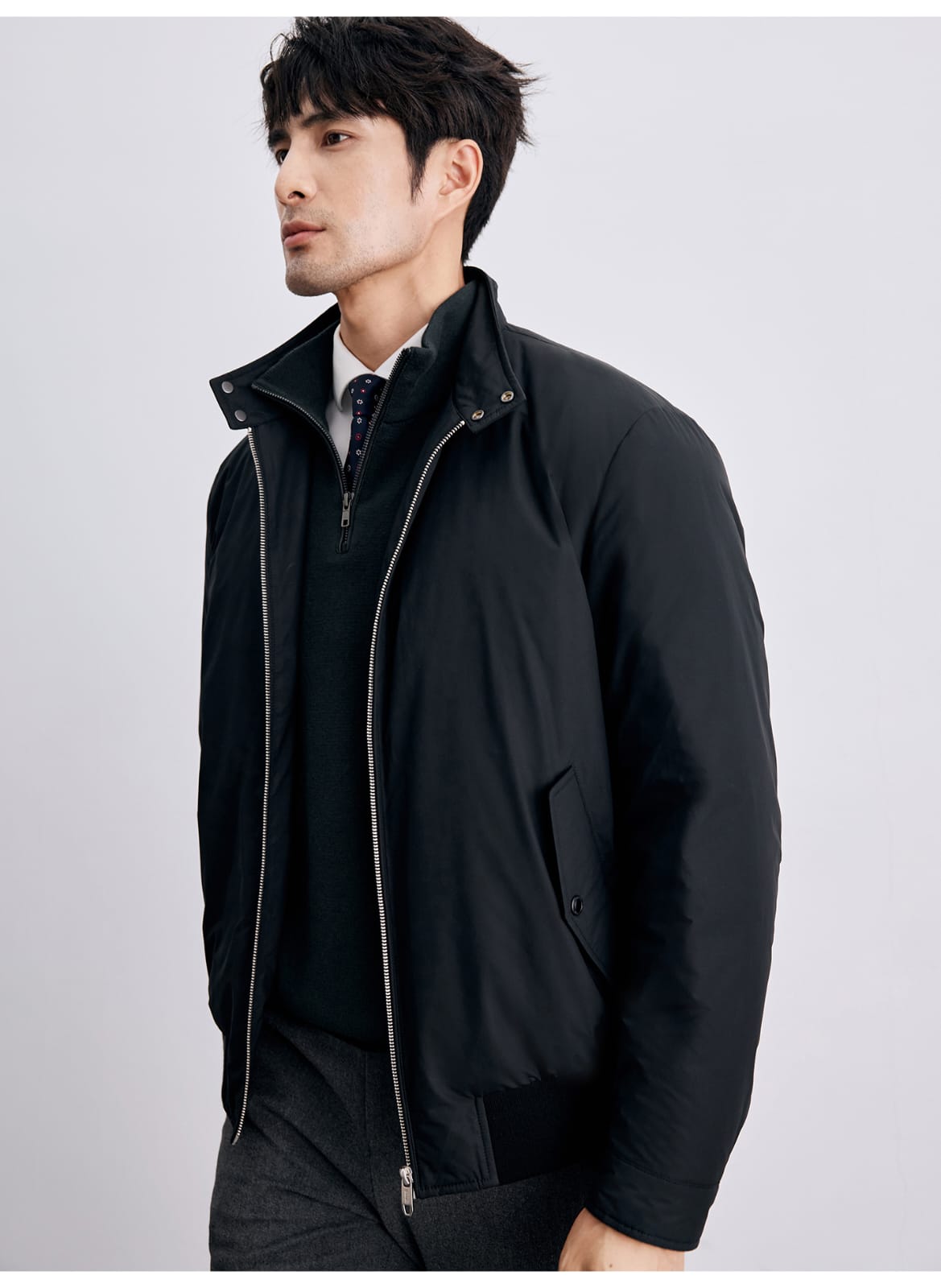 PREMIUM REVERSIBLE LIGHTWEIGHT DUAL-TONE BOMBER JACKET