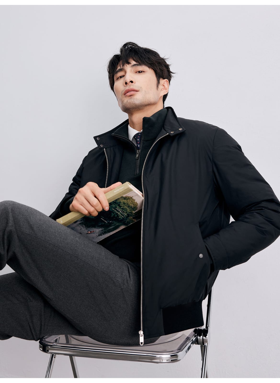 PREMIUM REVERSIBLE LIGHTWEIGHT DUAL-TONE BOMBER JACKET