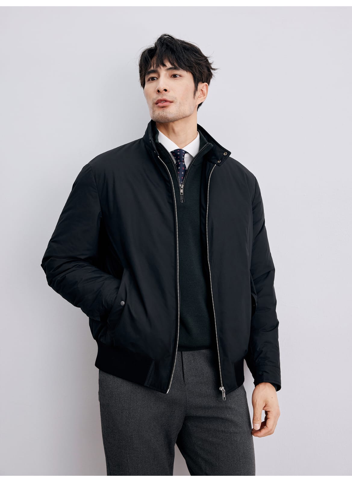 PREMIUM REVERSIBLE LIGHTWEIGHT DUAL-TONE BOMBER JACKET