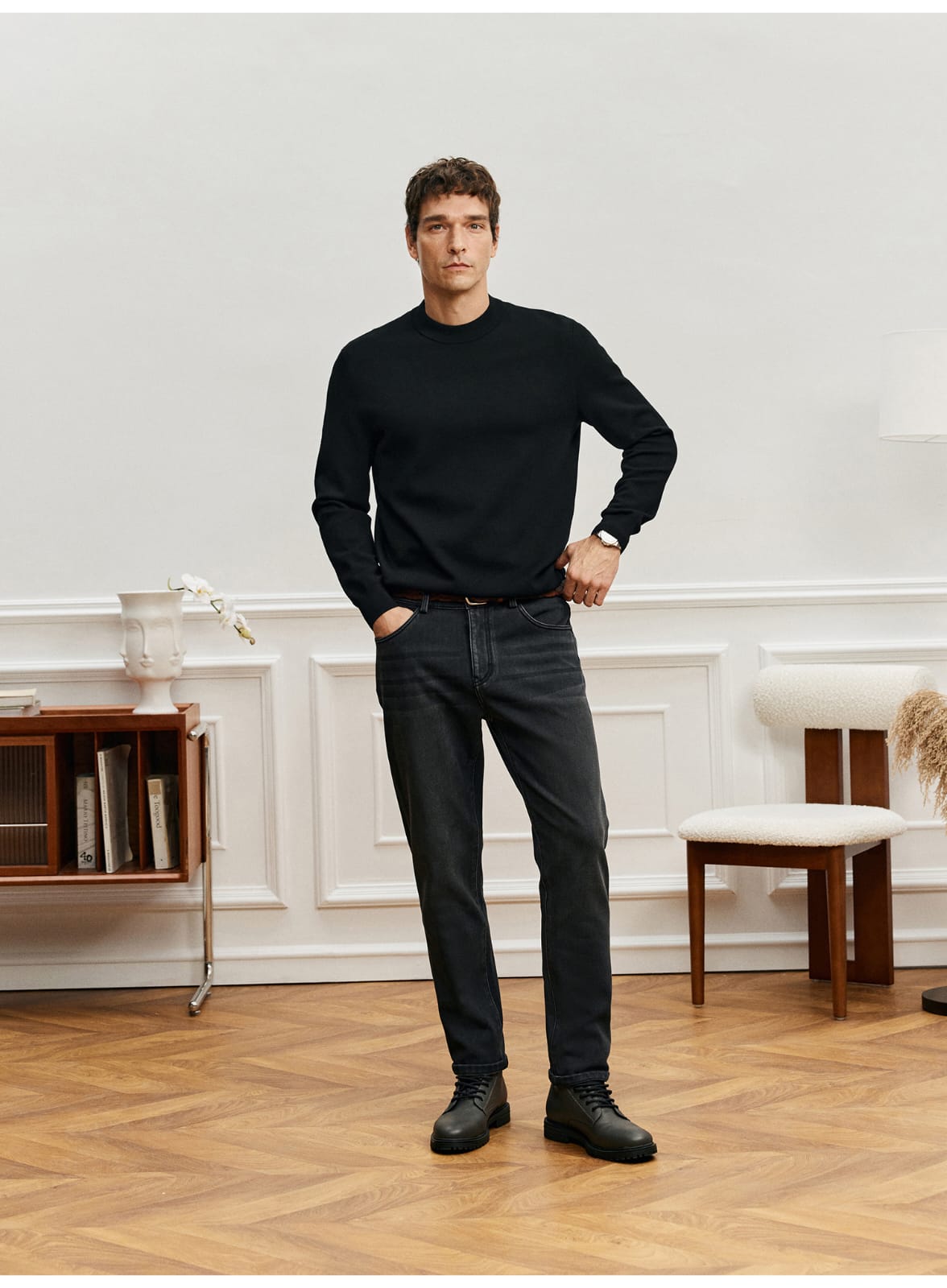PREMIUM MERINO WOOL CREW NECK SWEATSHIRT
