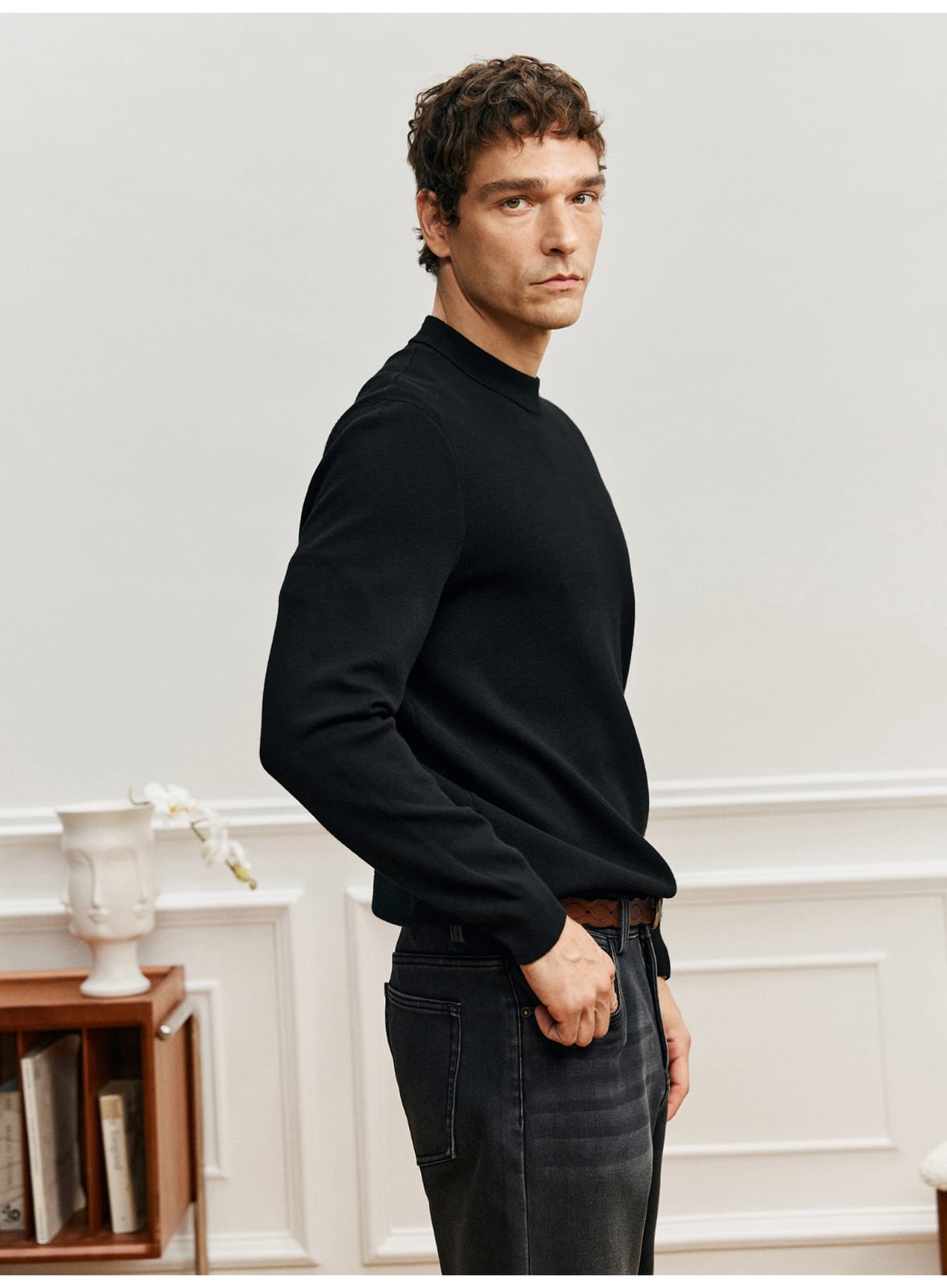 PREMIUM MERINO WOOL CREW NECK SWEATSHIRT