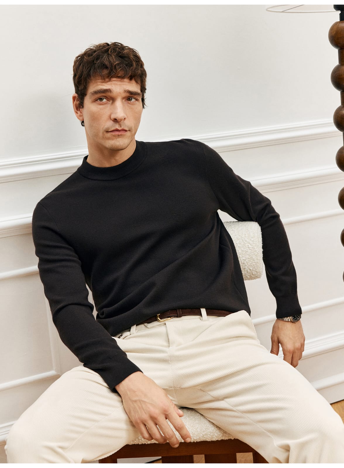 PREMIUM MERINO WOOL CREW NECK SWEATSHIRT