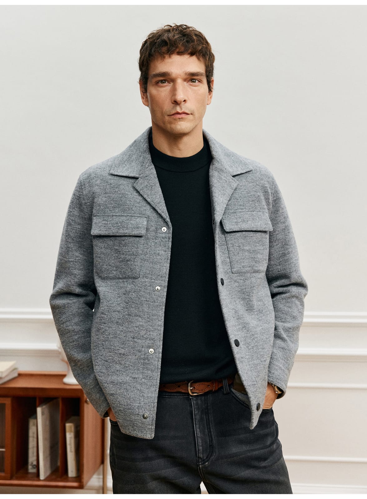 PREMIUM MERINO WOOL CREW NECK SWEATSHIRT