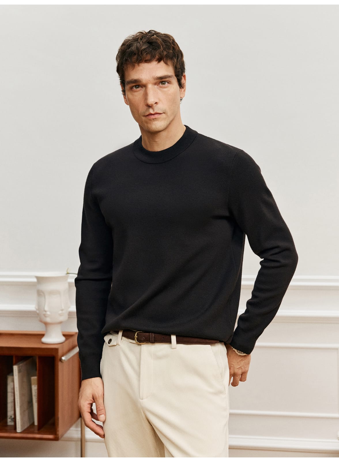 PREMIUM MERINO WOOL CREW NECK SWEATSHIRT