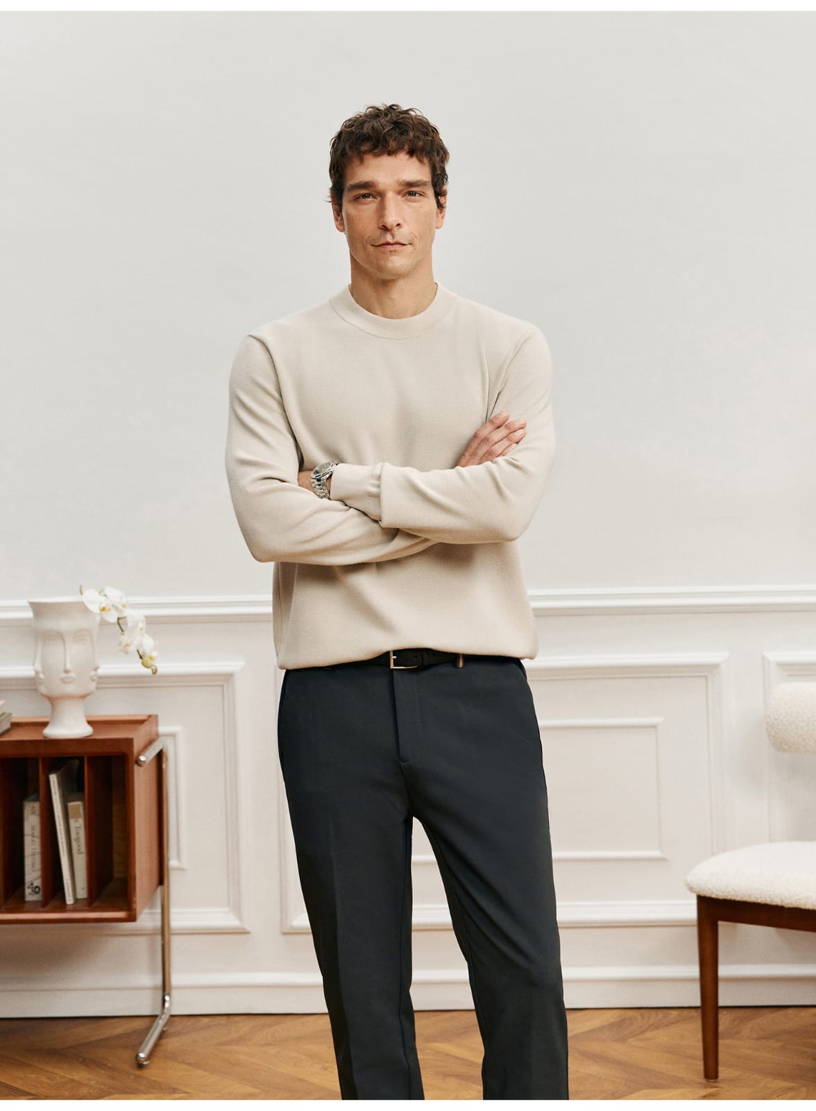 PREMIUM MERINO WOOL CREW NECK SWEATSHIRT