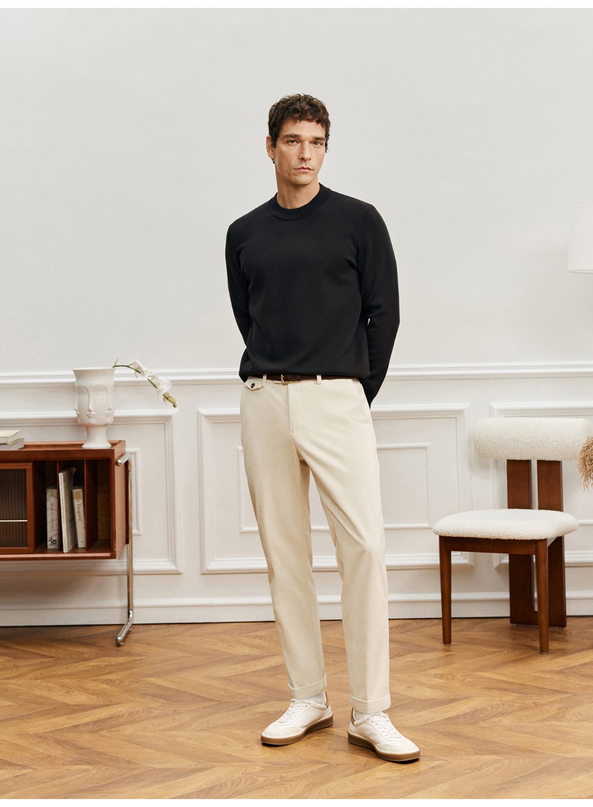 PREMIUM MERINO WOOL CREW NECK SWEATSHIRT